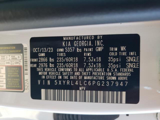 5XYRL4LC6PG237947 KIA gdi theta-iii