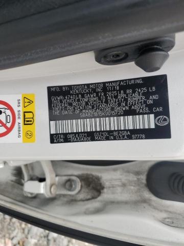 58ABZ1B15KU015720 Lexus ES 350