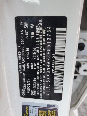 5XXGN4A78FG513734 KIA OPTIMA EX