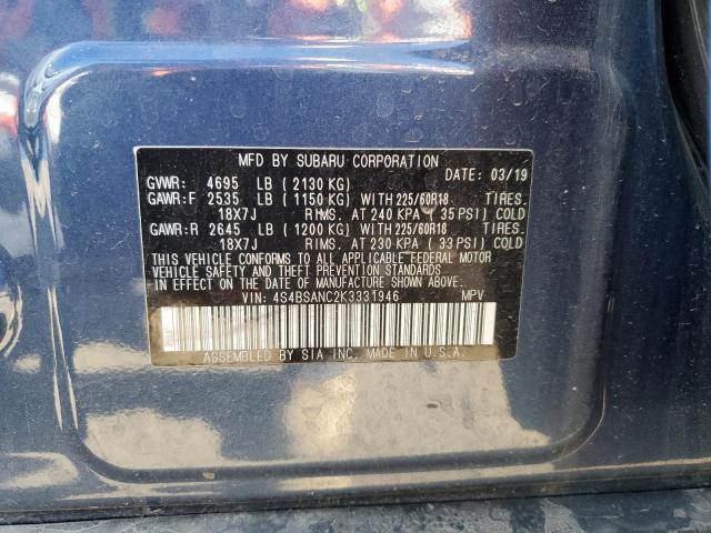4S4BSANC2K3331946 Subaru OUTBACK 2.