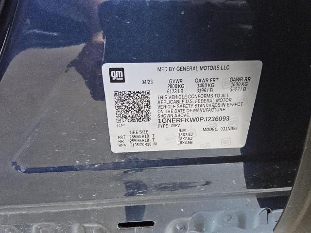 1GNERFKW0PJ236093 Chevrolet TRAVERSE L