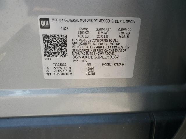 3GNAXUEG3PL150167 Chevrolet EQUINOX LT