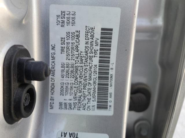 5J6RM4H38GL128104 Honda CR-V LX