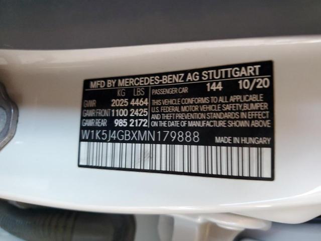 W1K5J4GBXMN179888 Mercedes-Benz CLA 250