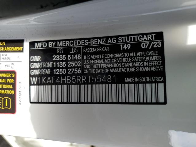 W1KAF4HB5RR155481 Mercedes-Benz C 300 4MAT