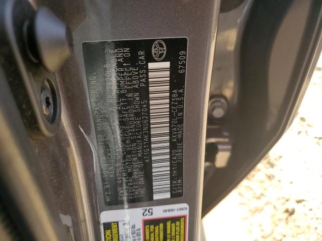 4T1G11AK3NU627045 Toyota CAMRY SE