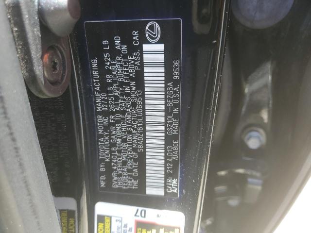 58ADZ1B13LU069513 Lexus ES 350