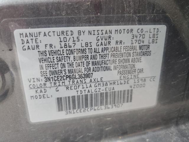 3N1CE2CP6GL363907 Nissan VERSA NOTE
