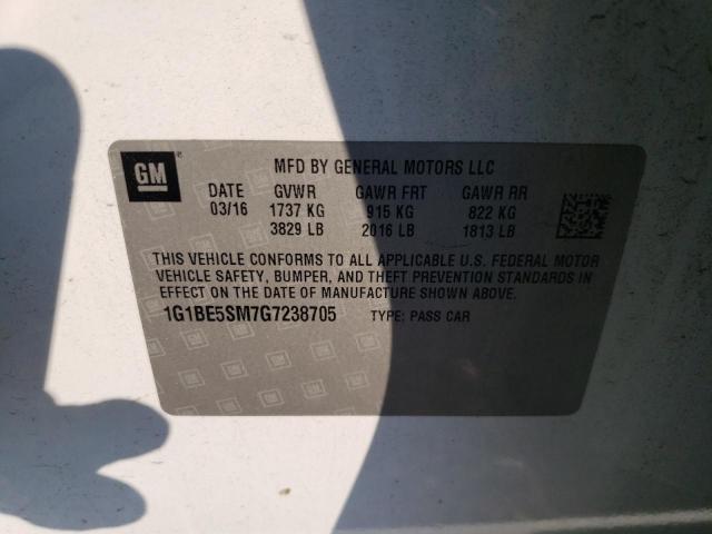 1G1BE5SM7G7238705 Chevrolet CRUZE LT