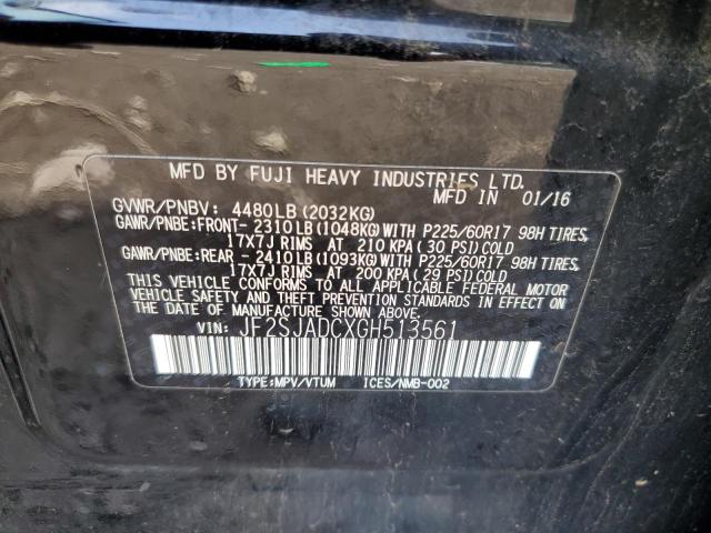 JF2SJADCXGH513561 Subaru FORESTER 2