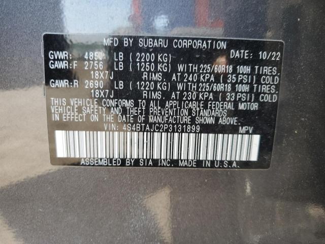 4S4BTAJC2P3131899 Subaru Outback On