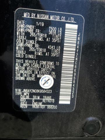JN8AY2NC6K9584323 Nissan ARMADA SV