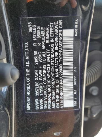 SHHFK7H44JU229609 Honda CIVIC SPOR