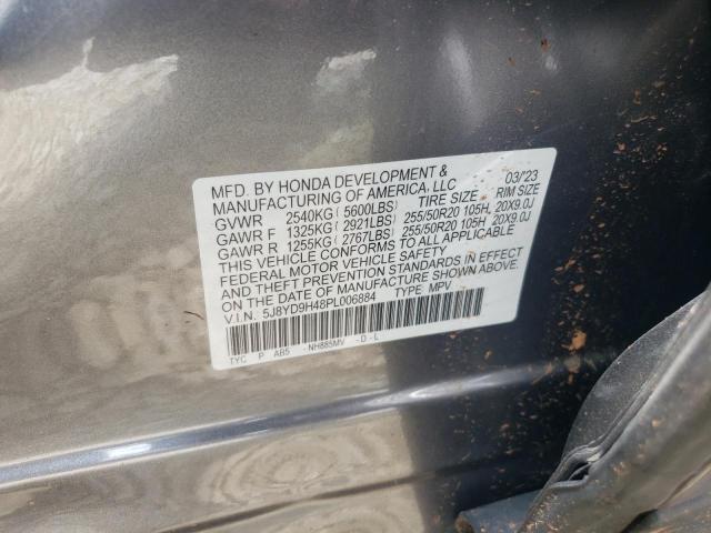 5J8YD9H48PL006884 Acura MDX TECHNO