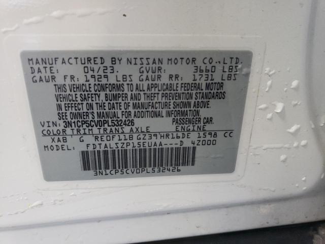 3N1CP5CV0PL532426 Nissan KICKS SV