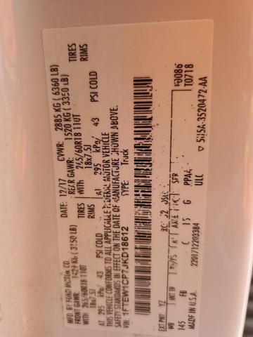 1FTEW1CP7JKD18612 Ford F150 SUPER