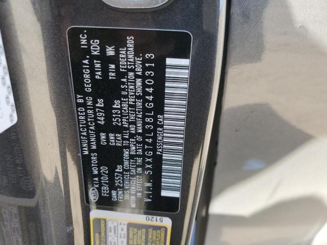 5XXGT4L38LG440313 KIA Optima Lx