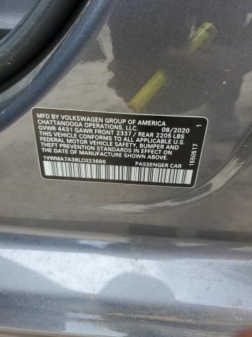 1VWMA7A38LC023686 Volkswagen PASSAT R-L