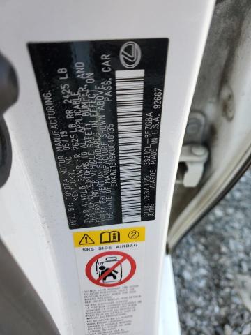 58ABZ1B19KU040135 Lexus ES 350
