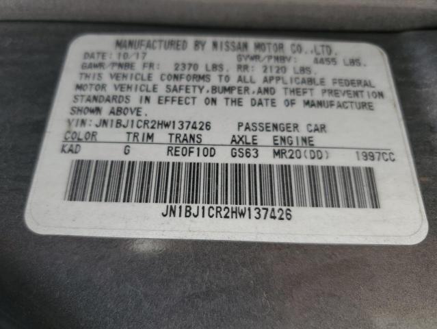 JN1BJ1CR2HW137426 Nissan ROGUE SPOR