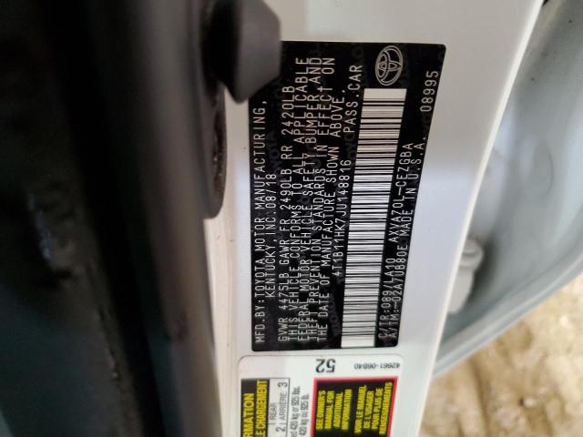 4T1B11HK7JU148816 Toyota CAMRY L