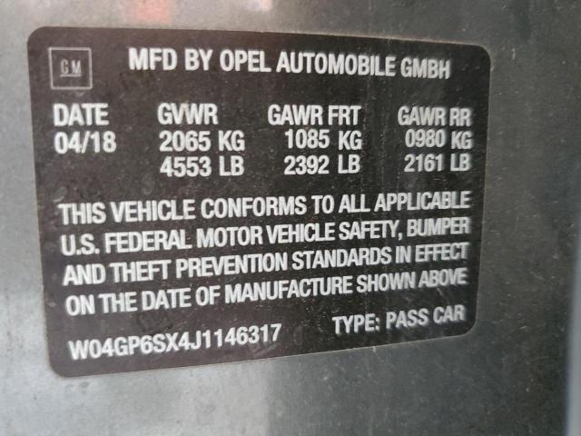 W04GP6SX4J1146317 Buick Regal Esse