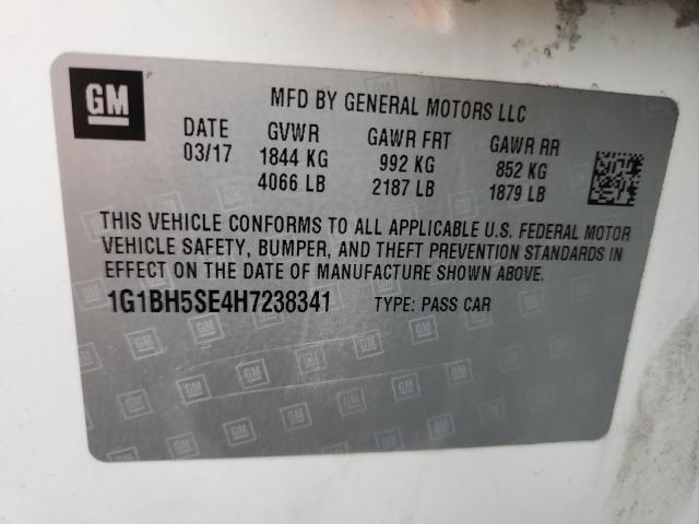 1G1BH5SE4H7238341 Chevrolet lh7 - urea, vgt, alum, cri