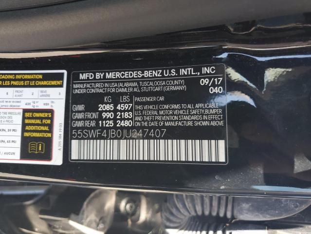 55SWF4JB0JU247407 Mercedes-Benz m274