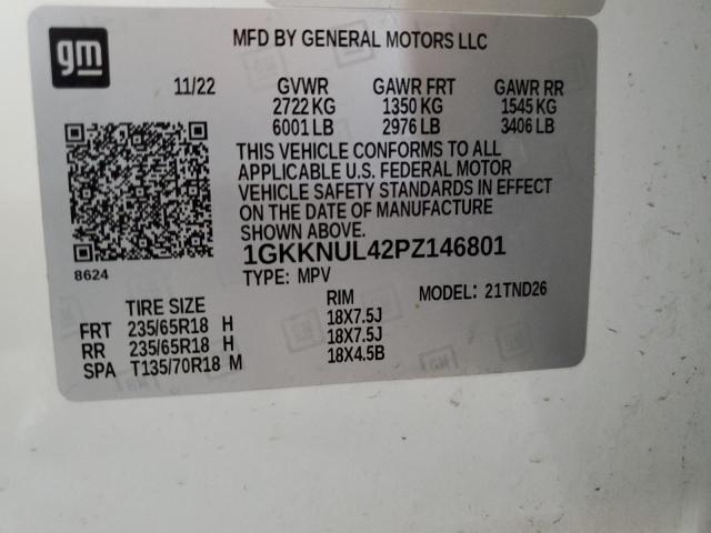 1GKKNUL42PZ146801 GMC lsy