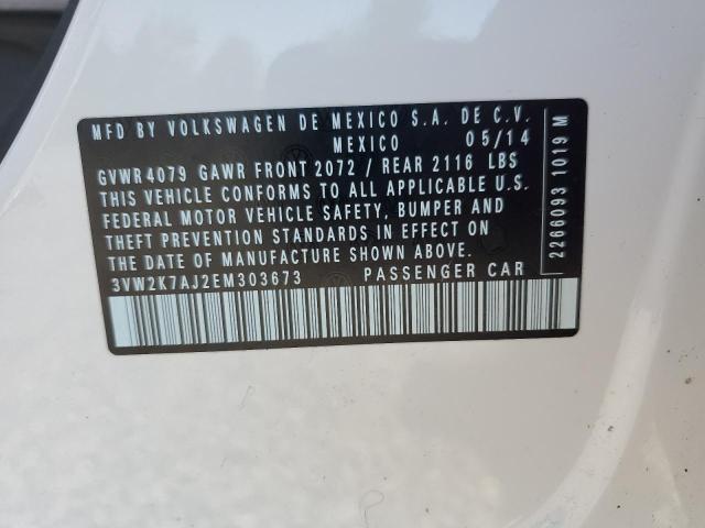 3VW2K7AJ2EM303673 Volkswagen 2014