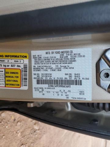 3LN6L5A93HR665641 Lincoln 2.0l gtdi high w/premium fuel