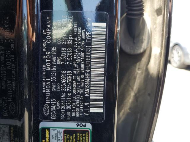 KM8SN4HF4HU166631 Hyundai gdi lambda ii