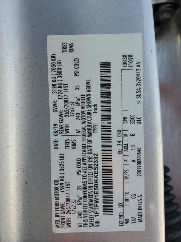 1FTFW1E50KKE52332 Ford 5.0l 4v