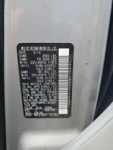 JN8AF5MR9ET362881 Nissan 2014