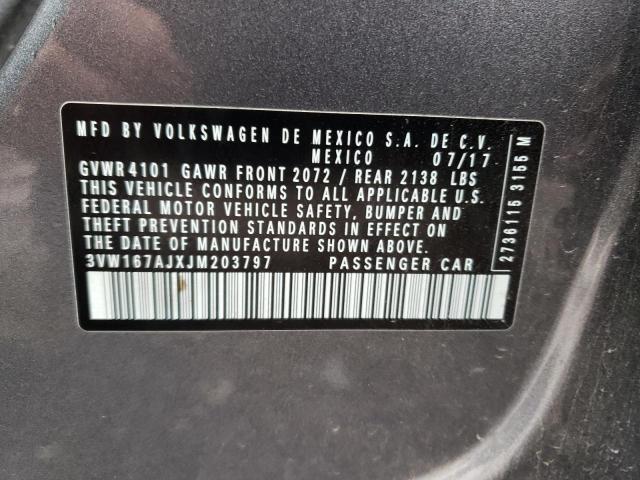 3VW167AJXJM203797 Volkswagen 1.4 tsi