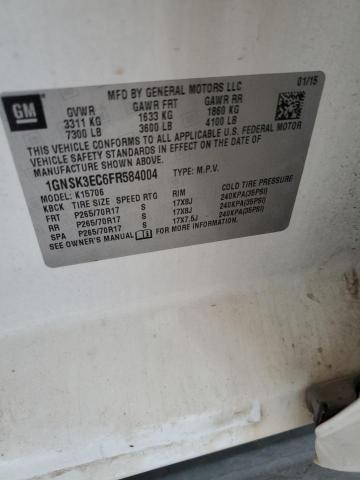 1GNSK3EC6FR584004 Chevrolet l83 - vvt, active fuel management, aluminum