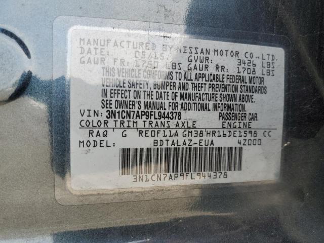 3N1CN7AP9FL944378 Nissan 2015