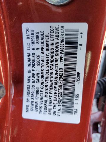 19XFC2F64LE204210 Honda k20c2