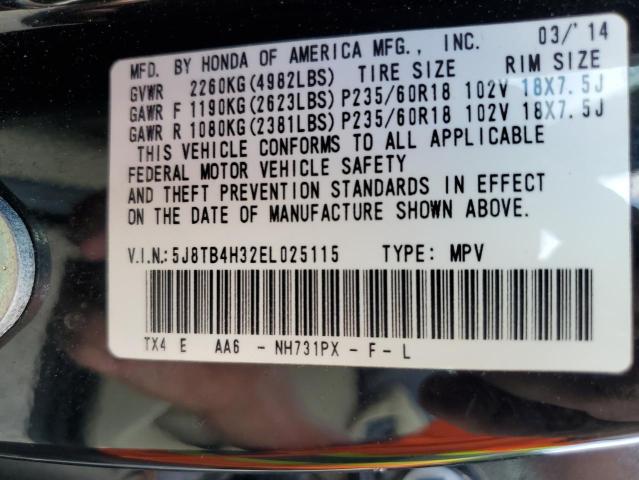 5J8TB4H32EL025115 Acura RDX