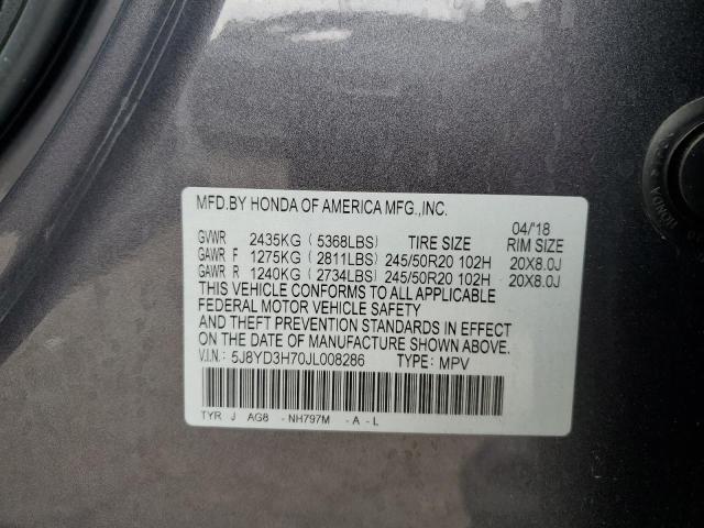 5J8YD3H70JL008286 Acura Mdx Technology