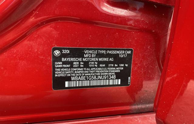 WBA8E1G58JNU91348 BMW 320 I