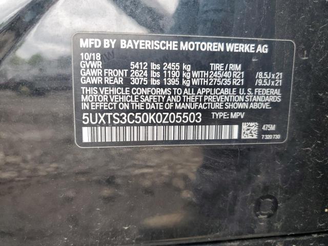 5UXTS3C50K0Z05503 BMW X3 Xdrivem40i