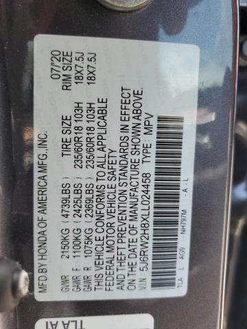 5J6RW2H8XLL024458 Honda CR-V EXL
