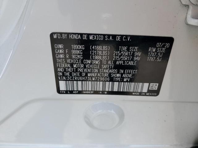 3CZRU6H73LM729606 Honda Hr-v Exl