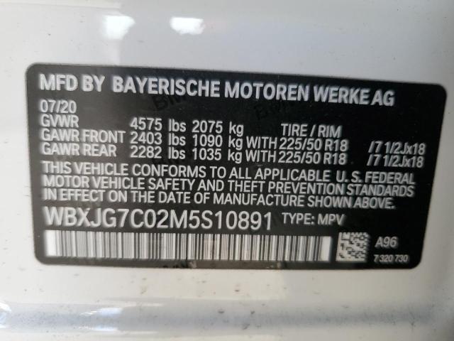 WBXJG7C02M5S10891 BMW X1 Sdrive28i