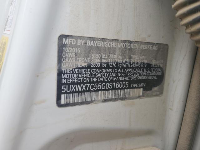5UXWX7C55G0S16005 BMW X3 Xdrive35i