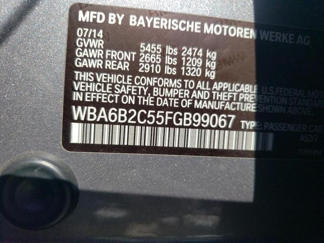 WBA6B2C55FGB99067 BMW 650 I Gran Coupe