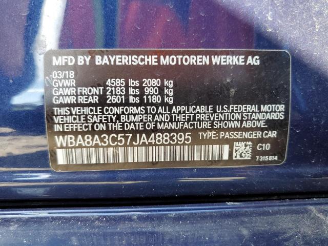 WBA8A3C57JA488395 BMW 320 XI