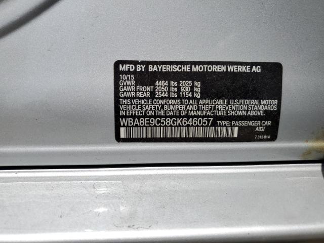 WBA8E9C58GK646057 BMW 328 I Sulev