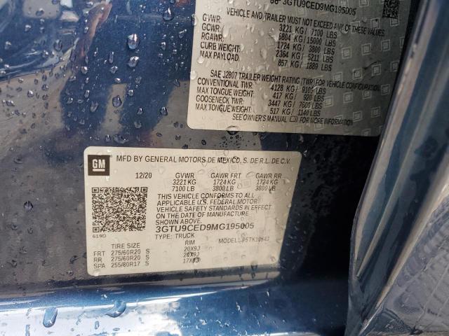 3GTU9CED9MG195005 GMC Sierra K1500 Elevation